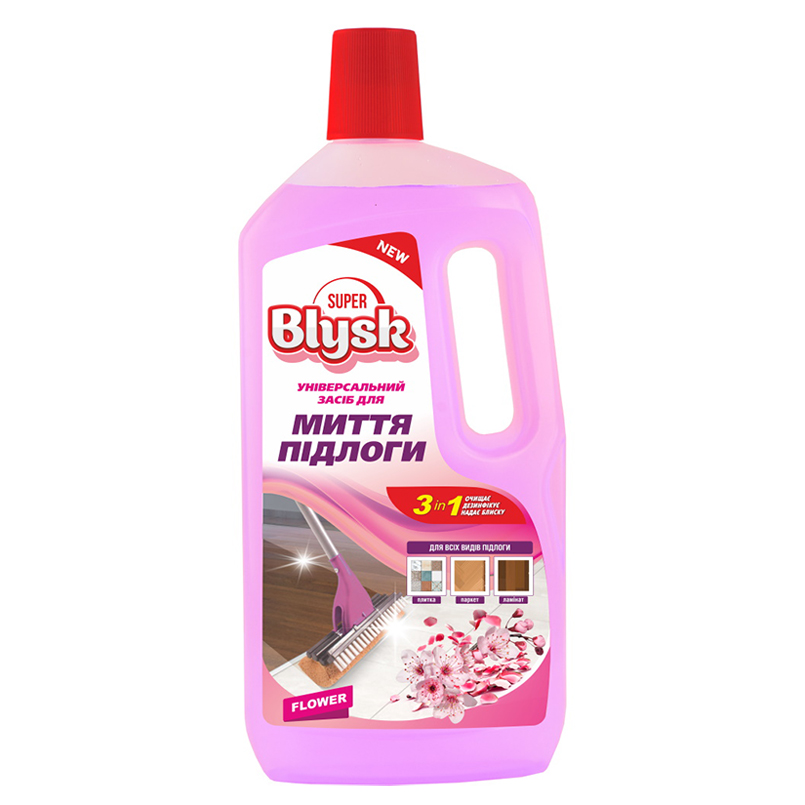 Засіб для миття підлоги Super Blysk Квітковий, 1000мл